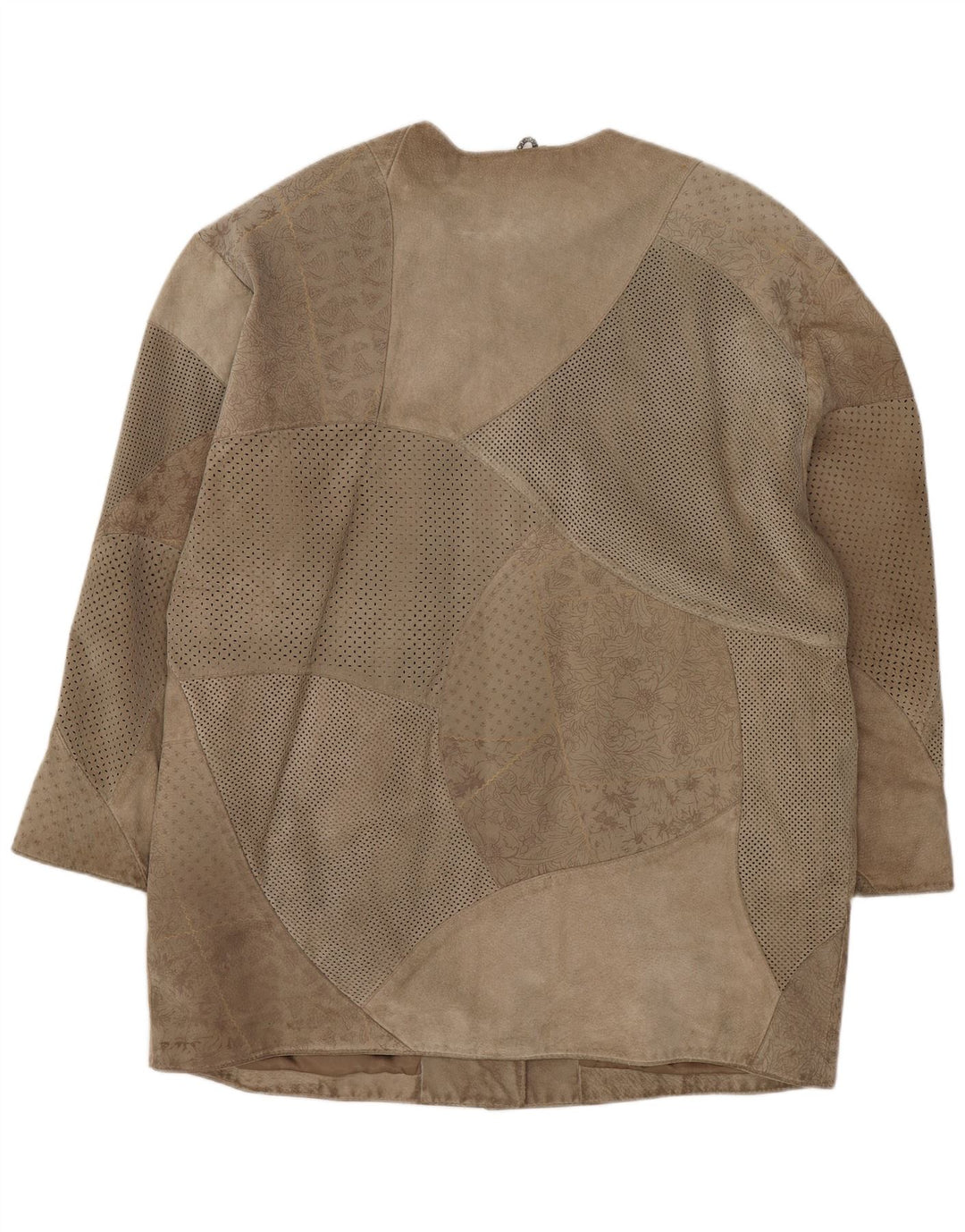 Giorgio Mobiani Dame Ruskind Overfrakke UK 18/20 XL Grå Colourblock