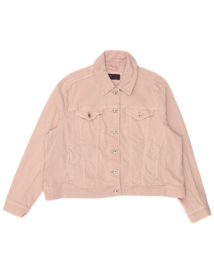 Marks & Spencer Dame denimjakke UK 24 4XL Pink Bomuld