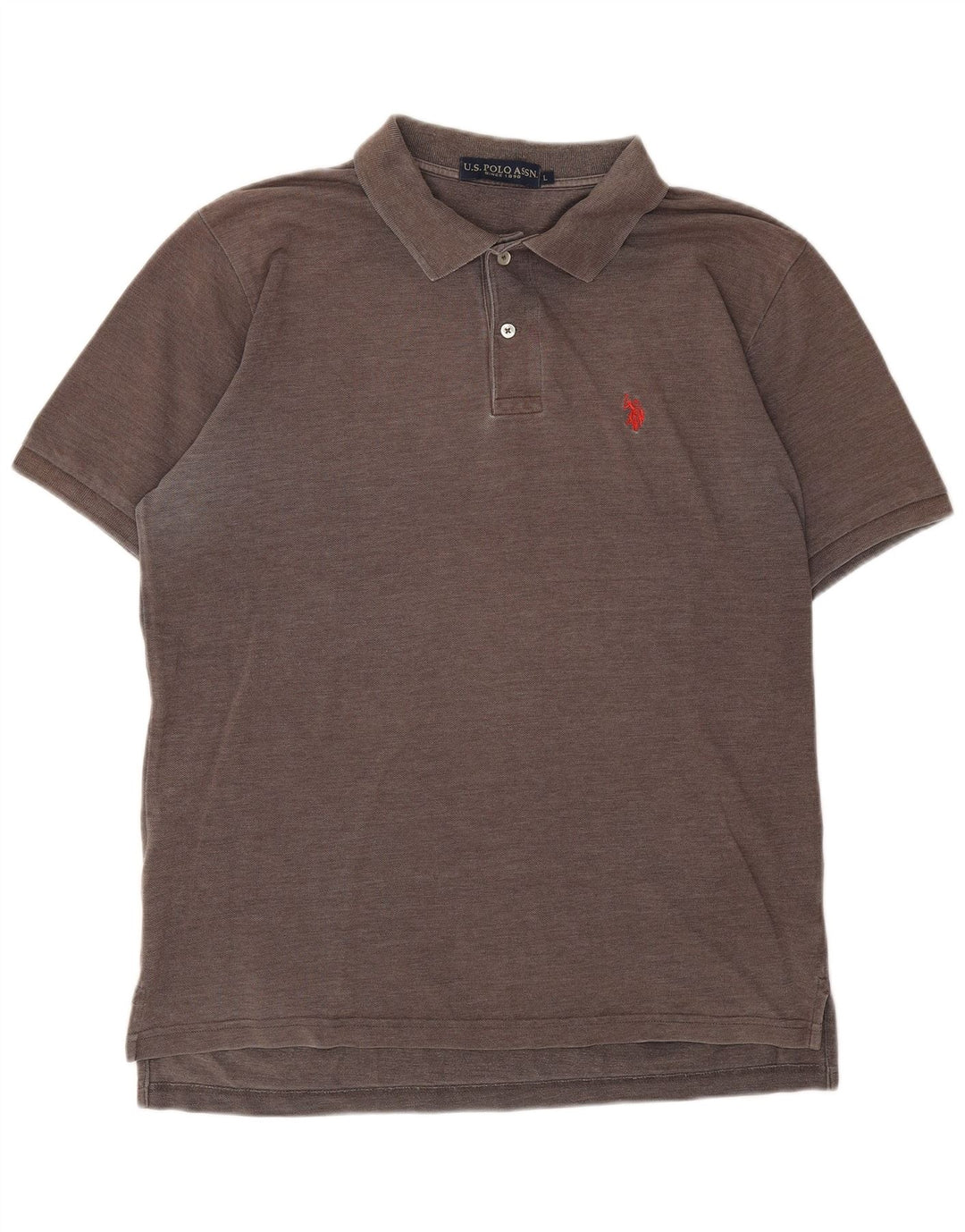 U.S. POLO ASSN. Mens Polo Shirt Large Brown