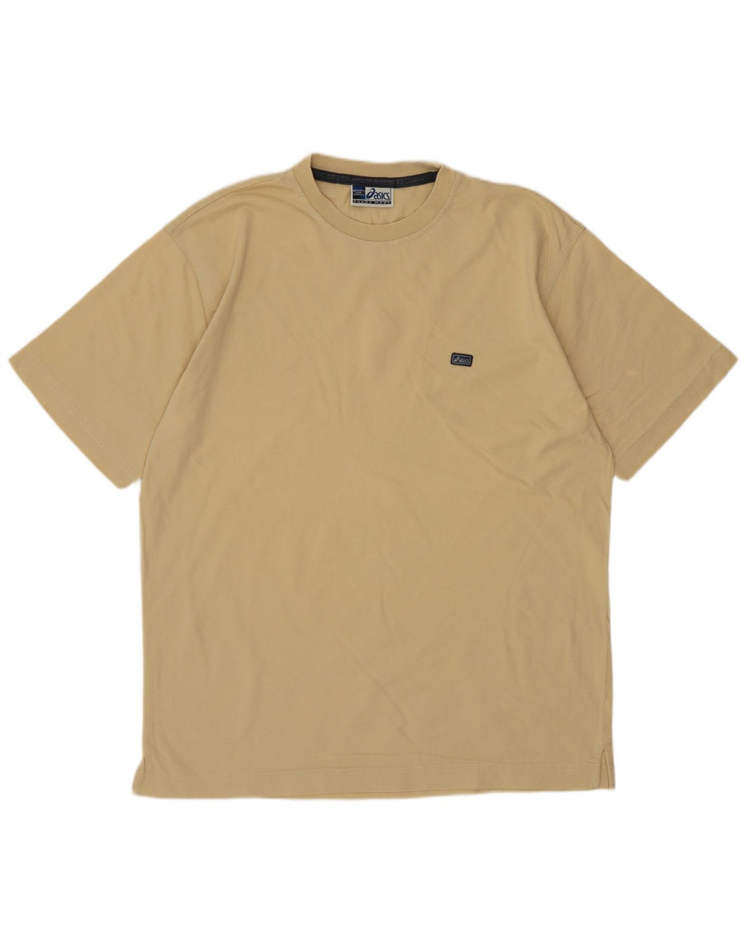 Asics Herre T-Shirt Top Medium Gul Bomuld