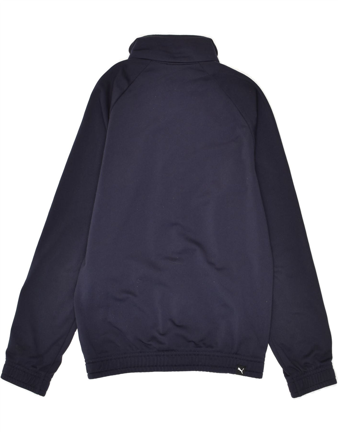 PUMA Boys Graphic Tracksuit Top Jacket 9-10 Years Navy Blue Polyester | Vintage Puma | Thrift | Second-Hand Puma | Used Clothing | Messina Hembry 