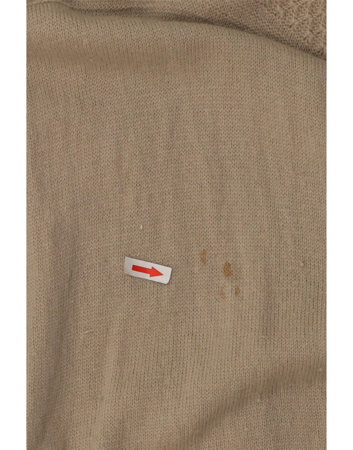 Besætningstøj Herre Button Neck Jumper Sweater XL Grå lammeuld