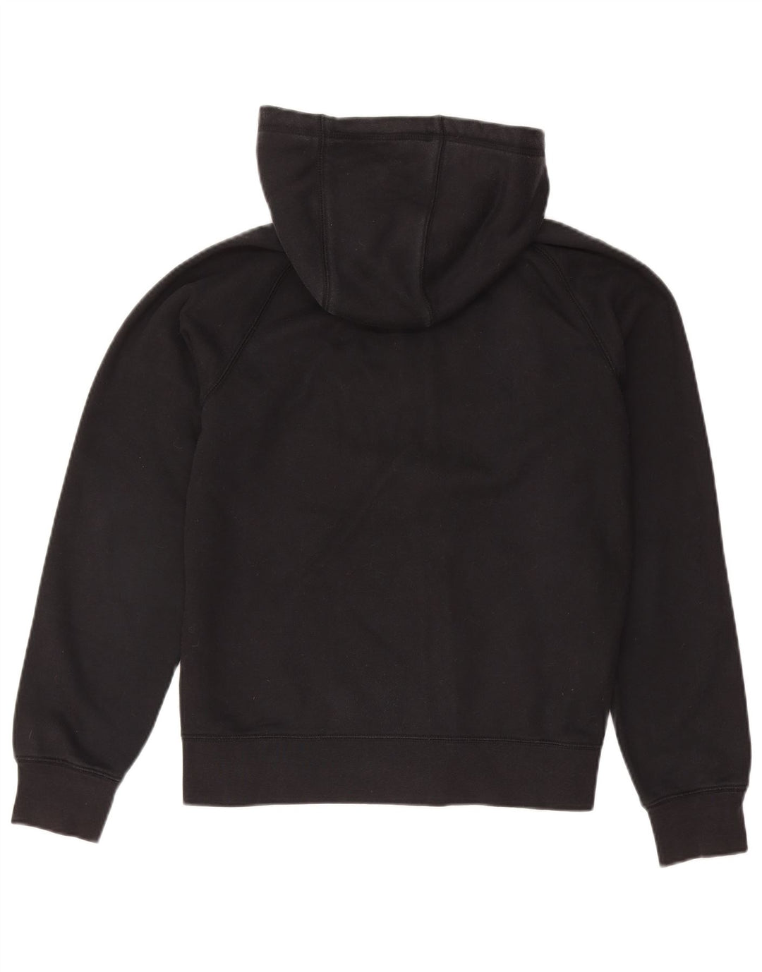 NIKE Mens Zip Hoodie Sweater Medium Black Cotton