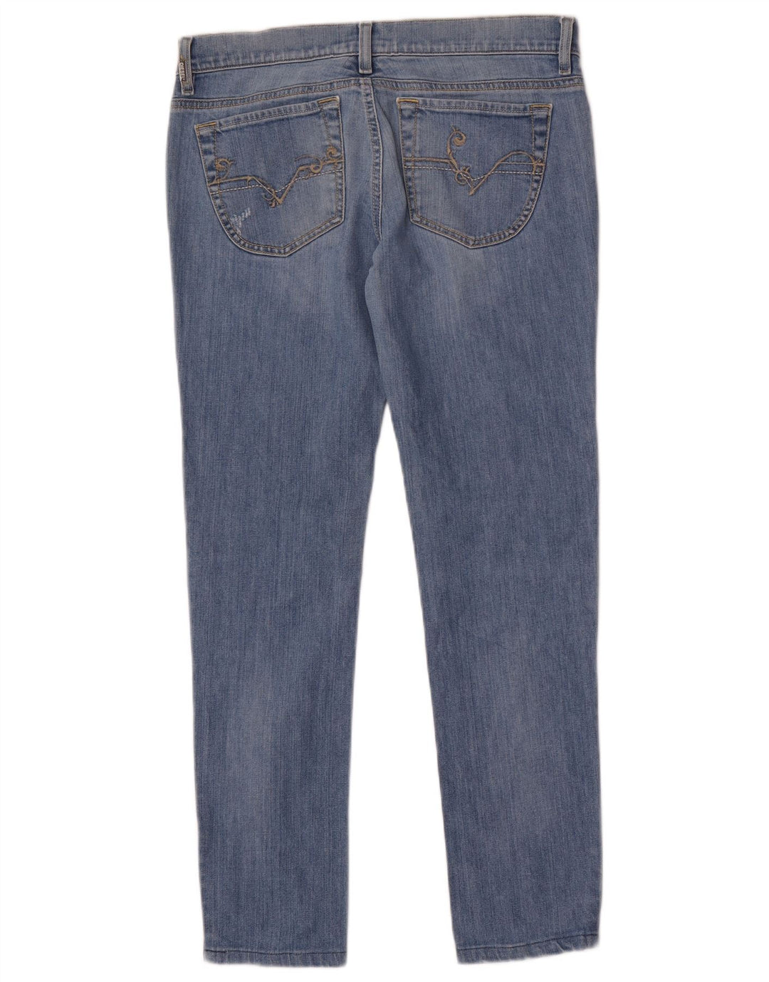 Diesel Dame Liv Slim Jeans W30 L30 Blå Bomuld