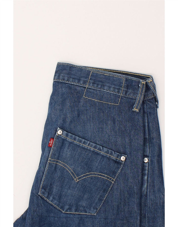 LEVI'S Womens Denim Shorts W32 Large Navy Blue Vintage Levi's and Second-Hand Levi's from Messina Hembry 