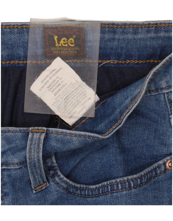 LEE Dame Denim Nederdel US 10 Large W32 Blue Cotton