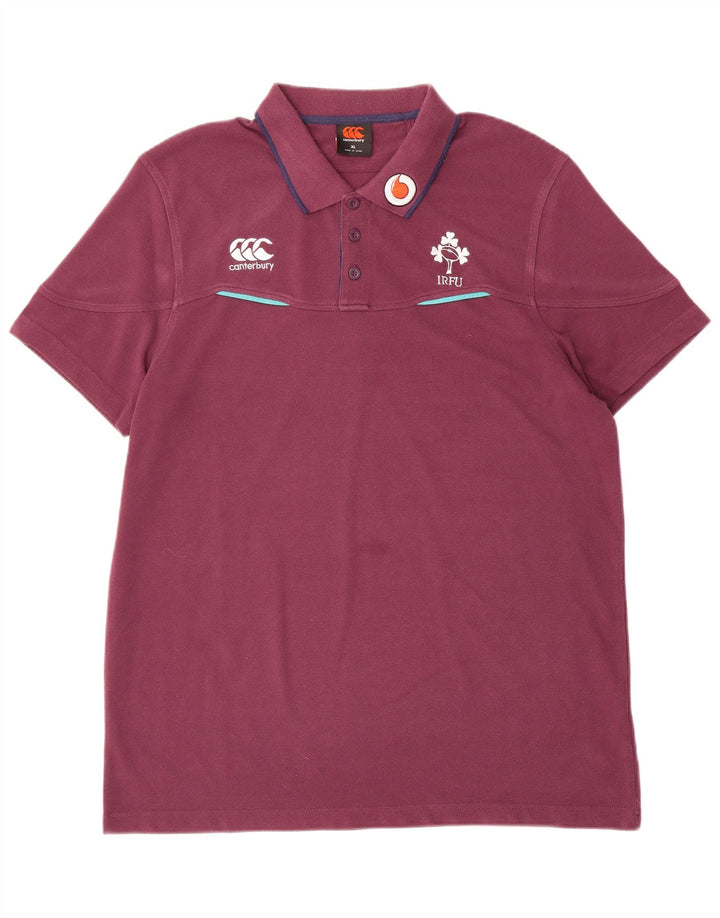CANTERBURY Herre IRFU Polo Shirt XL Lilla Polyester