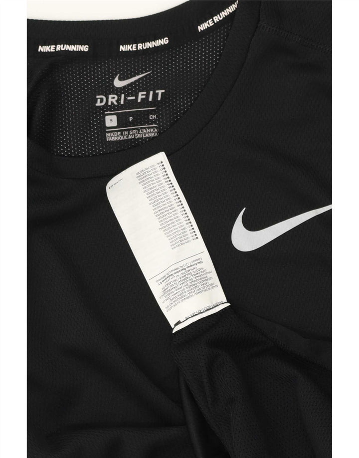 Nike herre Dri Fit T-shirt top lille sort polyester