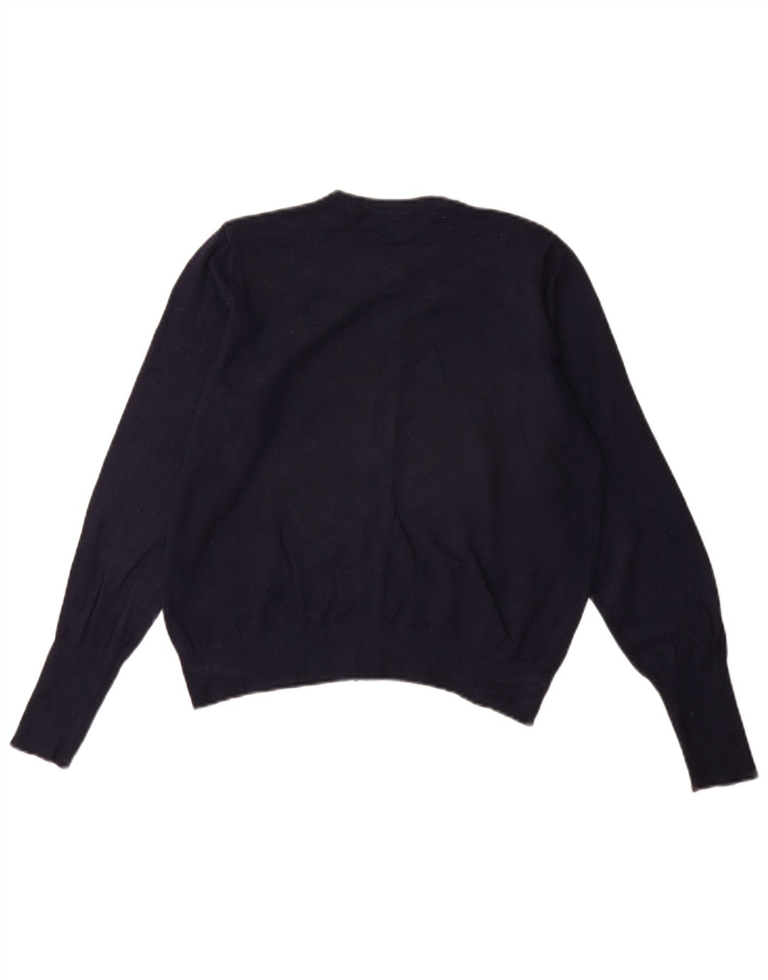 Marks & Spencer Dame Cardigan Sweater UK 14 Large Navy Blue Viscose