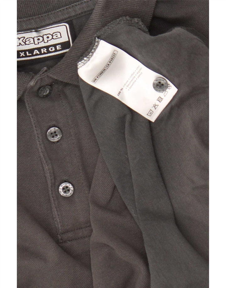 Kappa herre poloshirt XL grå bomuld