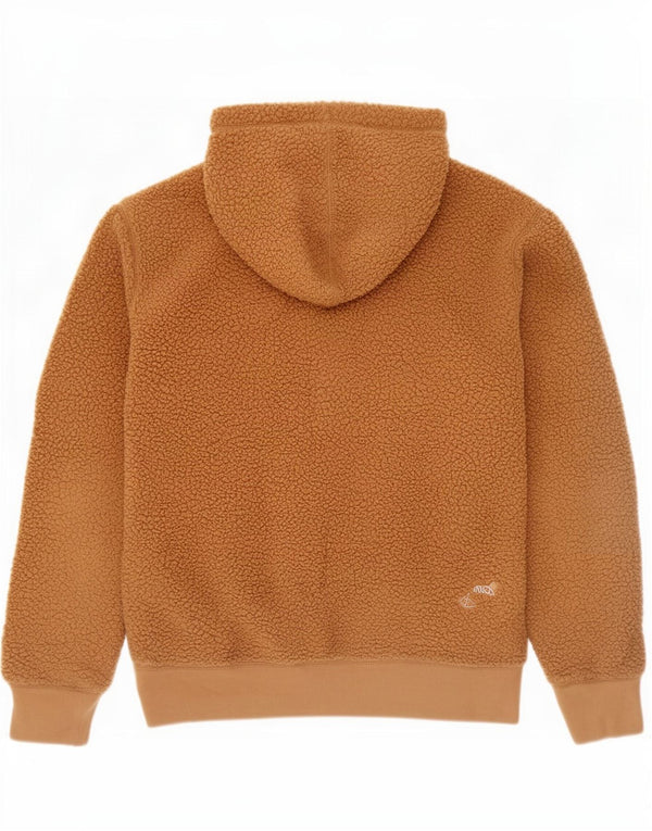 Gap Dame Oversized grafisk fleecetrøje med hætte UK 14 Medium Brun