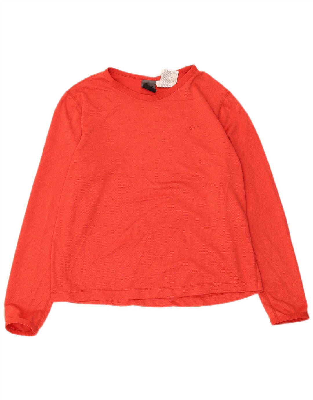 NIKE Crop Top Langærmet US 8/10 Medium Rød Polyester