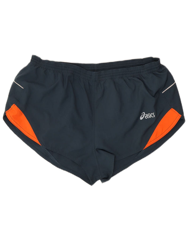 Asics Dame Sports Shorts UK 14 Large Grå Polyester Sports