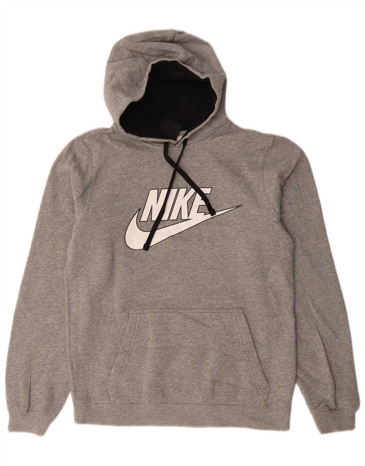 Nike grafisk hættetrøje til mænd, lille grå bomuld