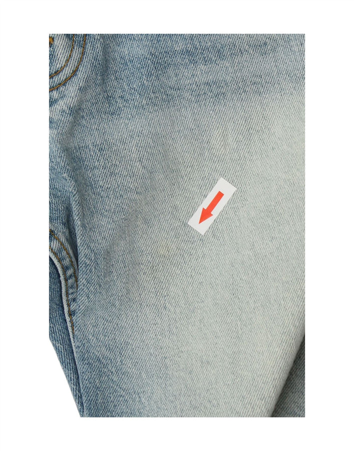 Zara Herre Distressed Straight Jeans EU 40 Medium W31 L29 Blå Bomuld