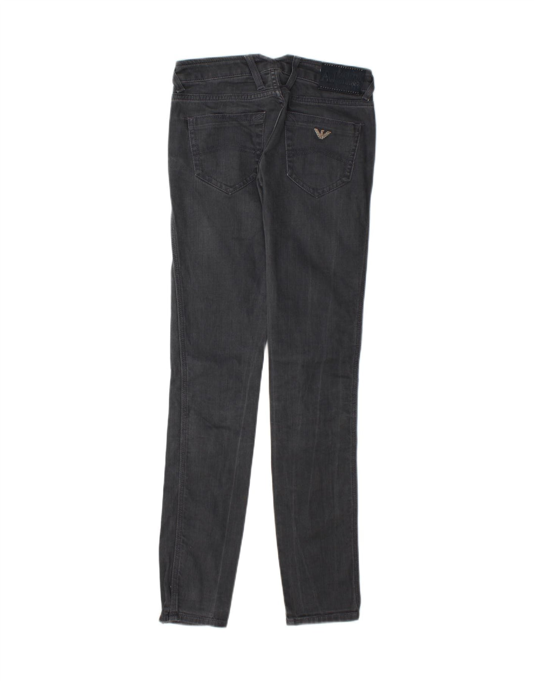 ARMANI Womens Skinny Jeans W25 L31 Grey Vintage Armani and Second-Hand Armani from Messina Hembry 