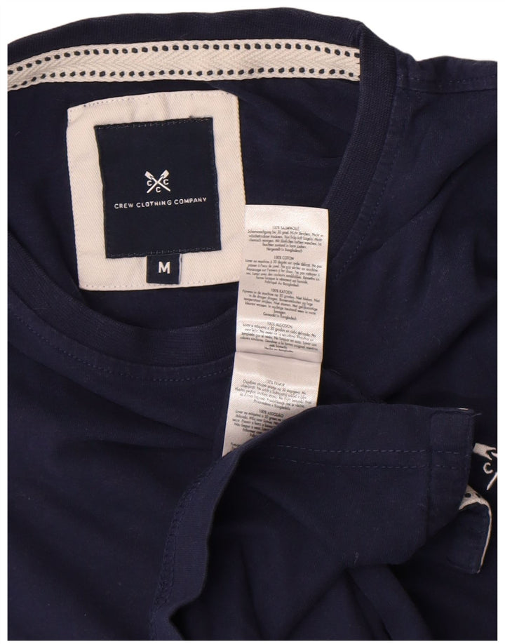 Besætningstøj Herre T-shirt Top Medium Marineblå Bomuld