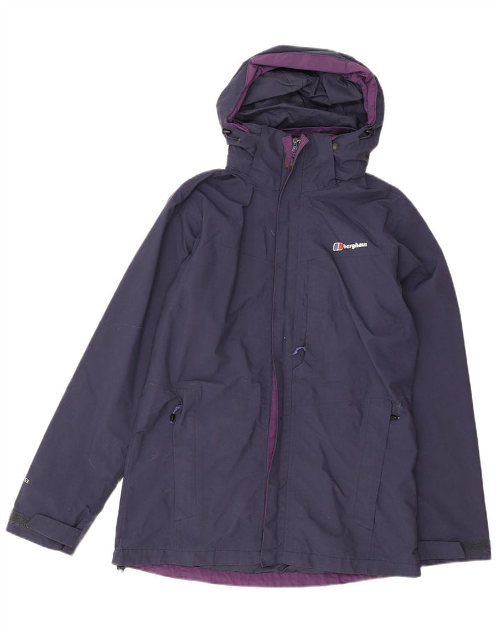Berghaus Dame Gore-Tex Regnjakke med hætte UK 12 Medium Navy Blue