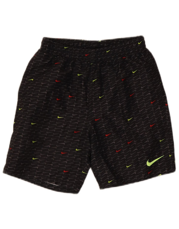Nike drenge Dri Fit grafiske sportsshorts 12-13 år store sorte polyester