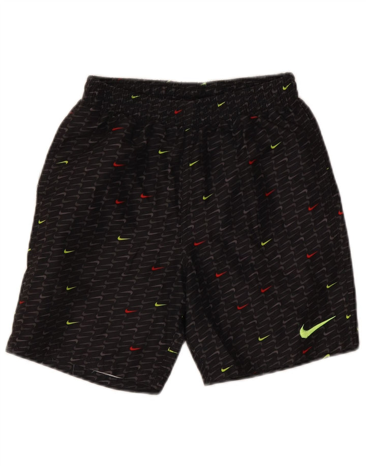 Nike drenge Dri Fit grafiske sportsshorts 12-13 år store sorte polyester