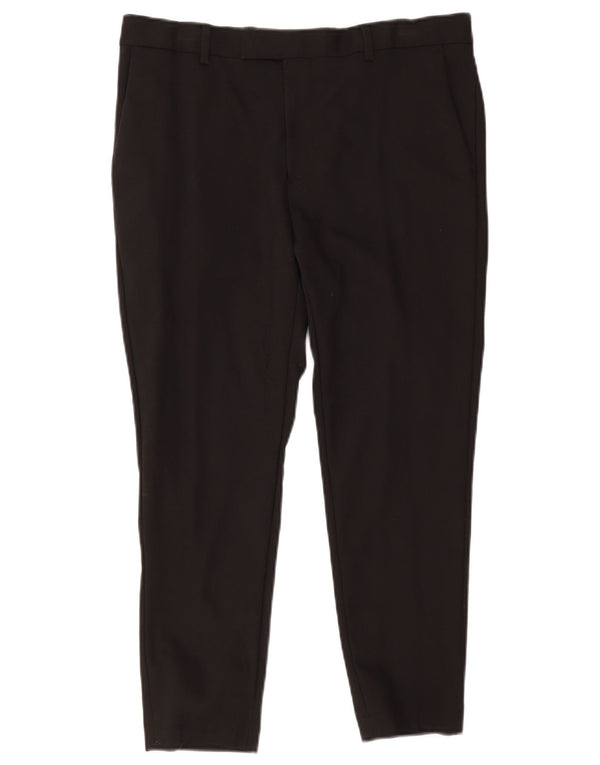 Pierre Cardin Herre Slim Chino Bukser IT 46 Large W34 L24 Sort Bomuld