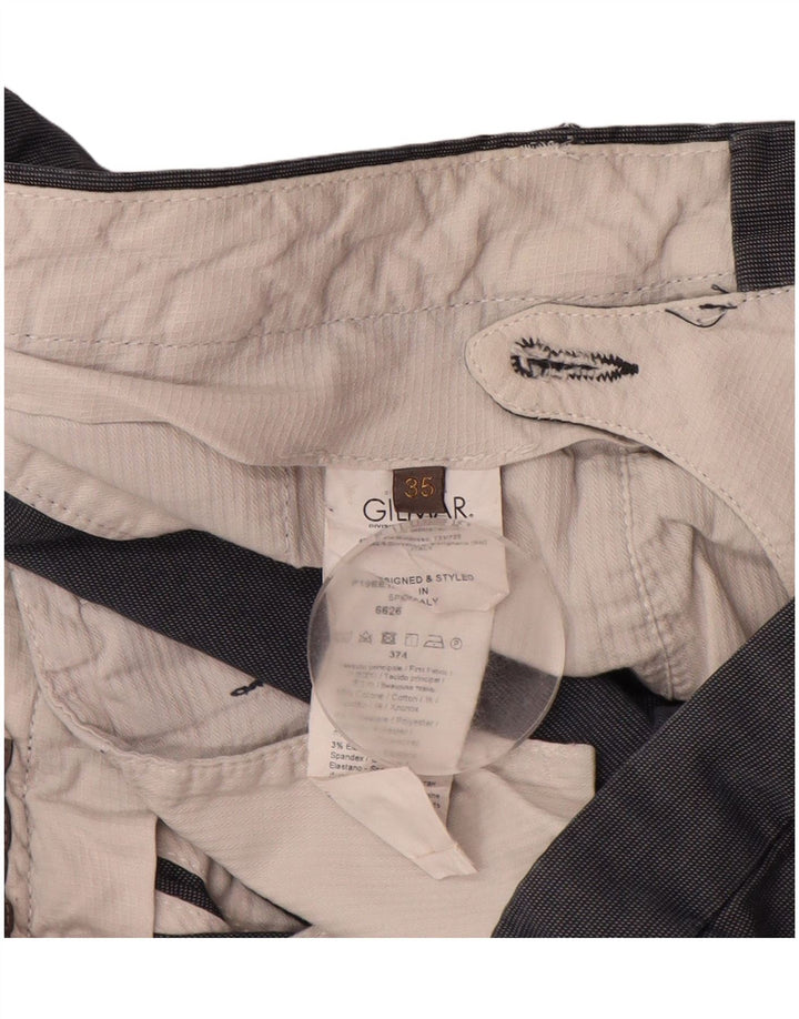 SIVIGLIA Lige Chinobukser til mænd W35 L32 Marineblå bomuld