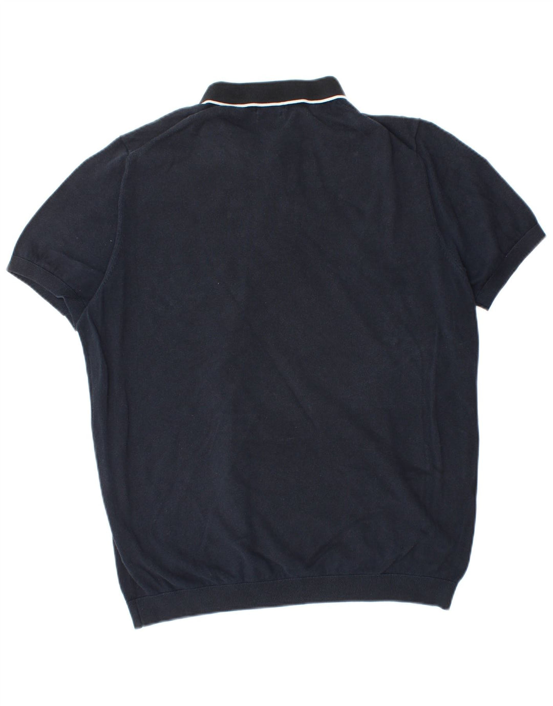 Massimo Dutti herre polo skjorte 2XL marineblå bomuld