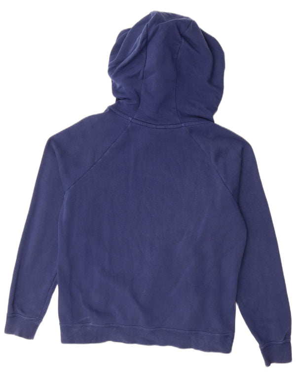 Nike Dame Oversized Hoodie Jumper UK 10 Small Navy Blue Bomuld