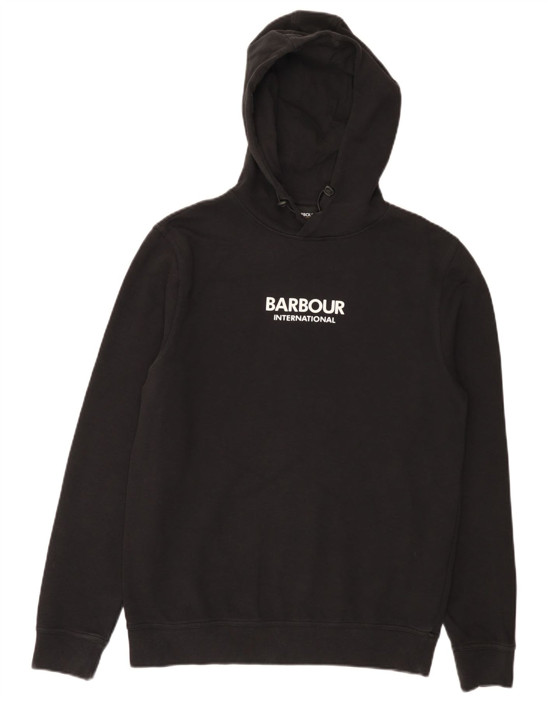 Barbour Grafisk hættetrøje til mænd, lille sort bomuld