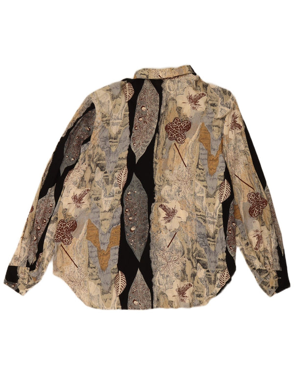 Vintage dameskjorte bluse UK 18 XL Flerfarvet blomster
