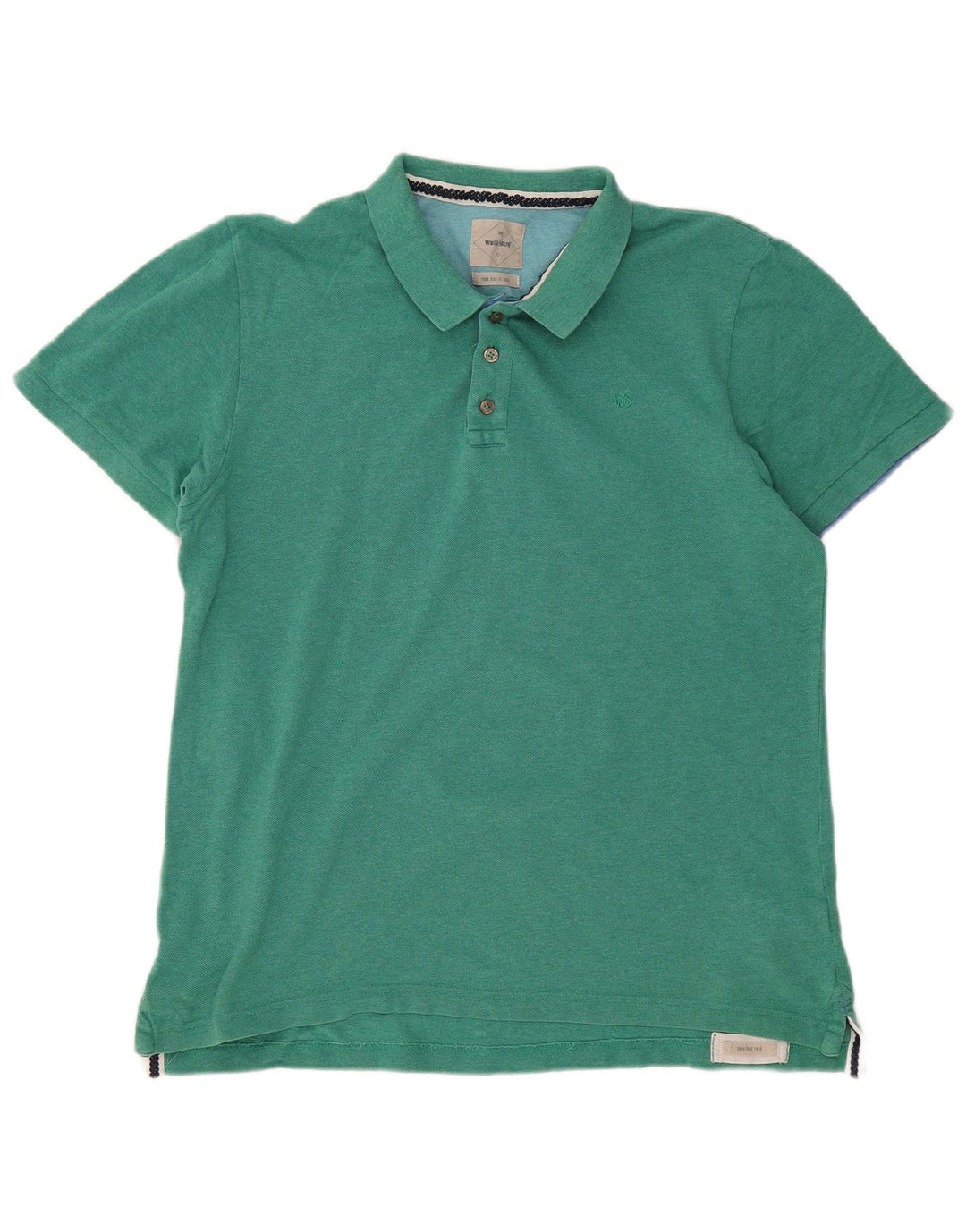 HVIDE TING Herre poloshirt Stor grøn bomuld