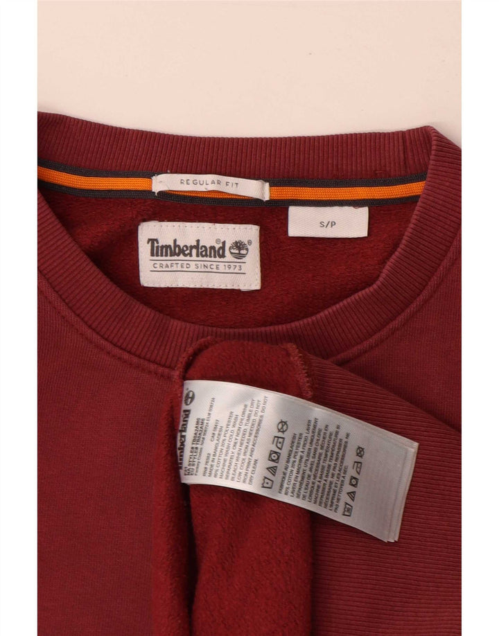 Timberland Herre Regular Fit Sweatshirt Jumper Lille rød bomuld
