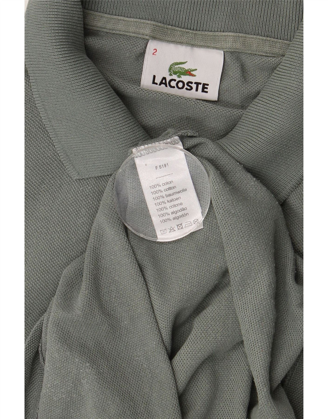 Lacoste herre poloskjorte str. 2 XS Grøn bomuld