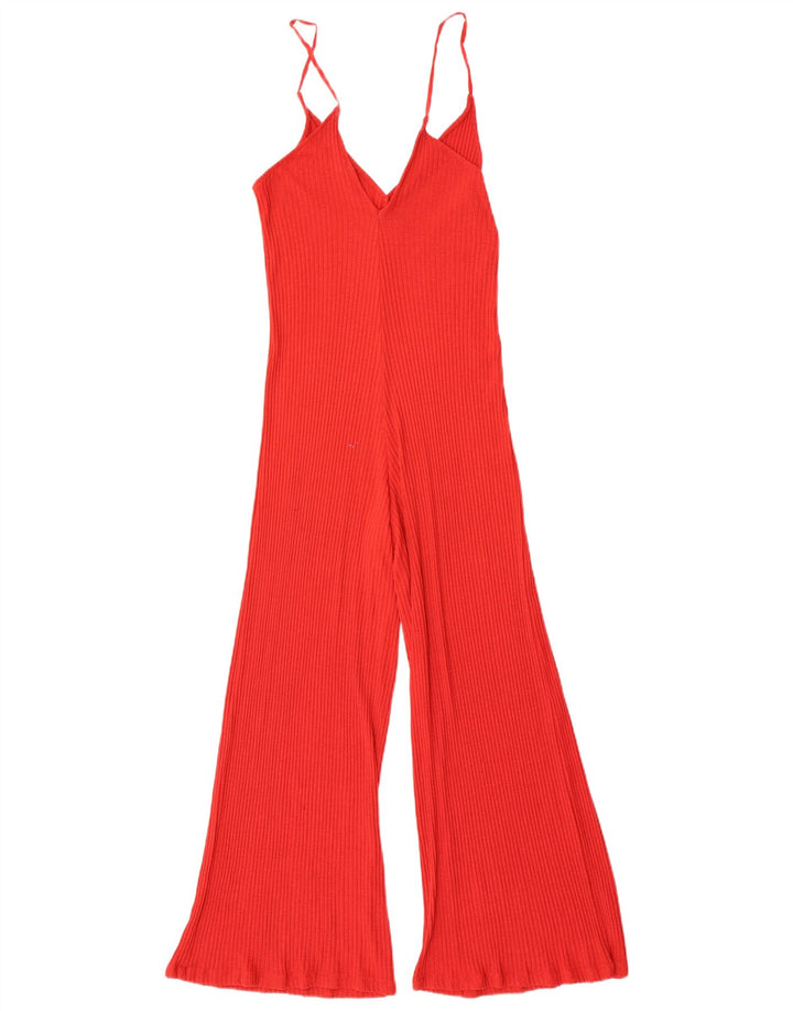 Zara Dame Trafaluc Jumpsuit uden ærmer UK 10 Lille Rød