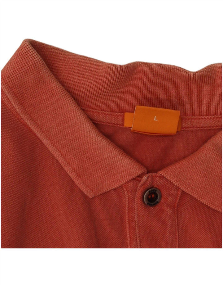 Hugo Boss Herre Slim Fit Polo Shirt Large Orange