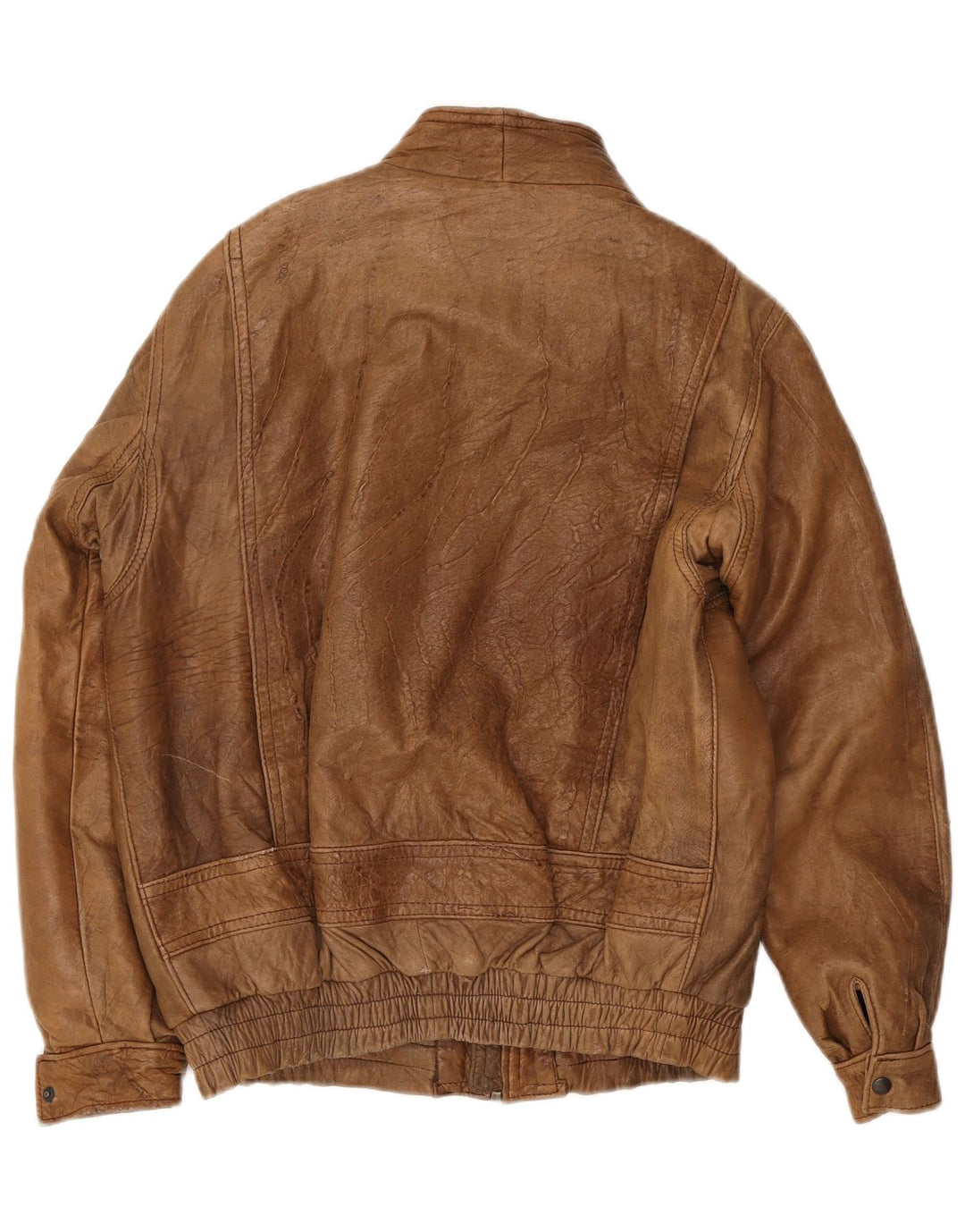 Vintage herre læderjakke IT 48 Medium Brun