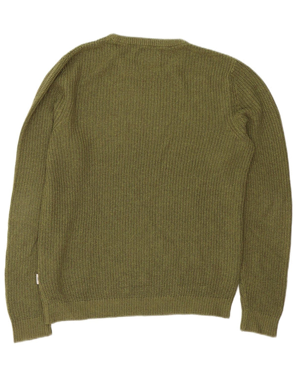 Jack & Jones Herre Boat Neck Jumper Sweater Stor Khaki Akryl