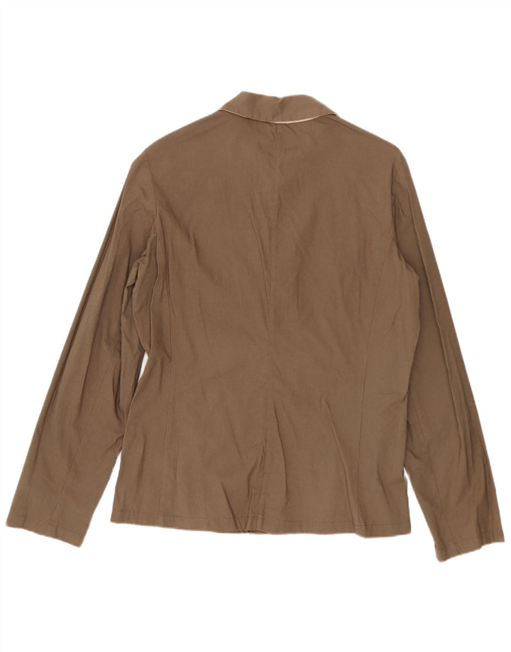 MARKS & SPENCER Bomberjakke til kvinder UK 8 Lille Khaki Bomuld