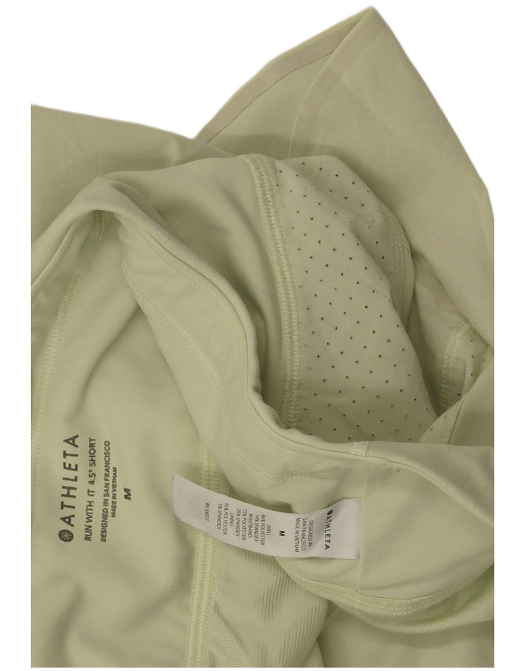 Athleta sportsshorts til kvinder UK 14 mellemgrøn polyester