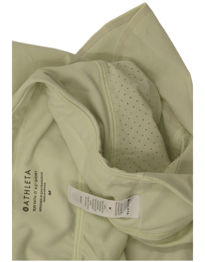 Athleta sportsshorts til kvinder UK 14 mellemgrøn polyester