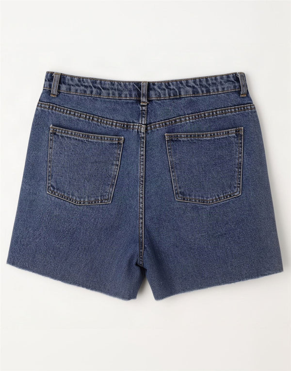 Zara Dame Trafaluc Denim Shorts EU 40 Medium W30 Blå