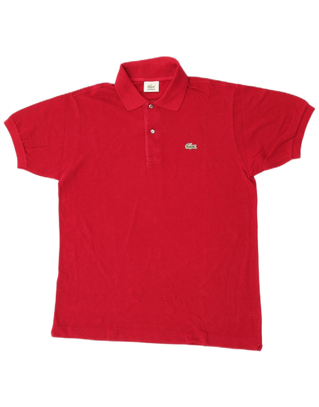 Lacoste herre poloshirt størrelse 4 Medium rød bomuld