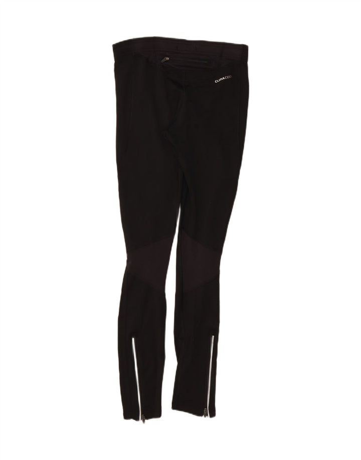 ADIDAS Womens Leggings UK 10 Small Black Polyester Vintage Adidas and Second-Hand Adidas from Messina Hembry 