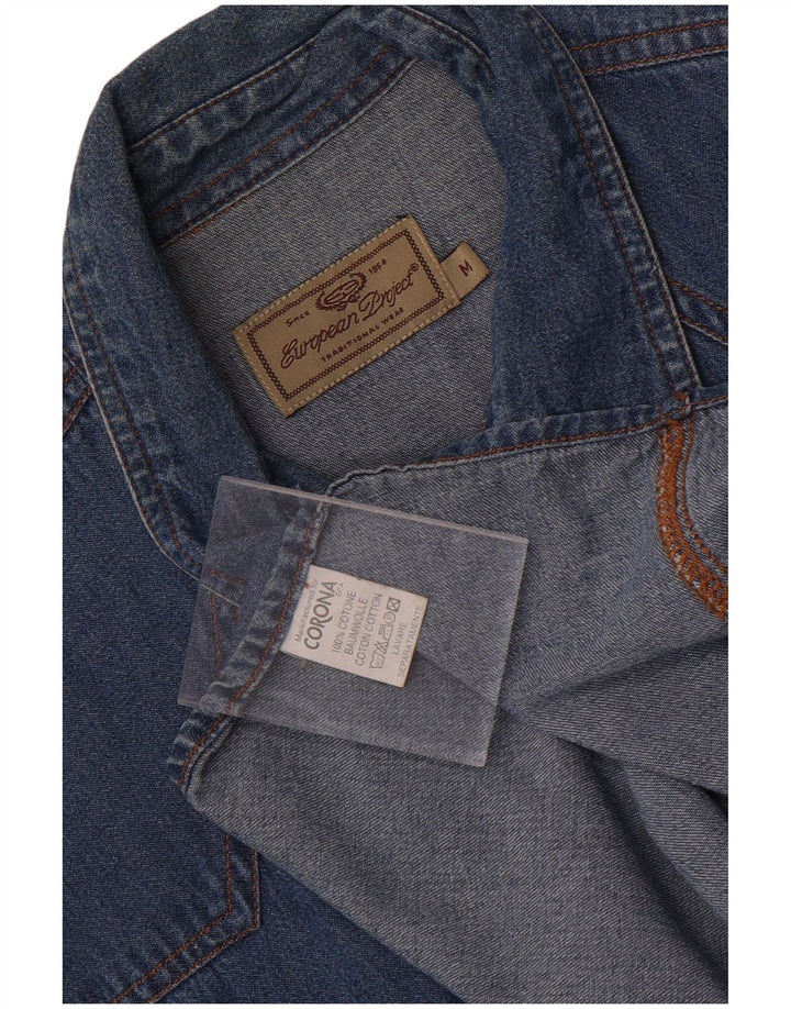 European Project Herre Denim Shirt Medium Blue Bomuld