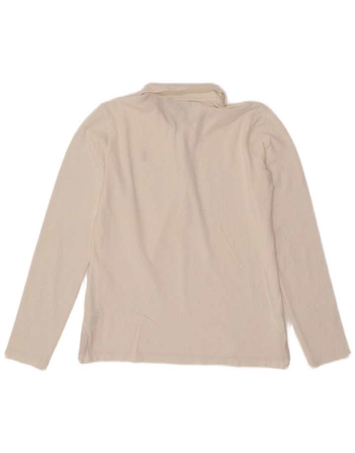 Ralph Lauren Pige Langærmet Polo Shirt 13-14 år XL Hvid Bomuld