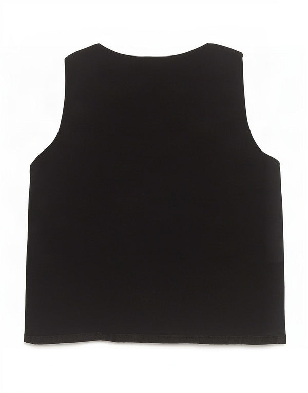 Marks & Spencer Damevest Top UK 12 Medium Black Viscose