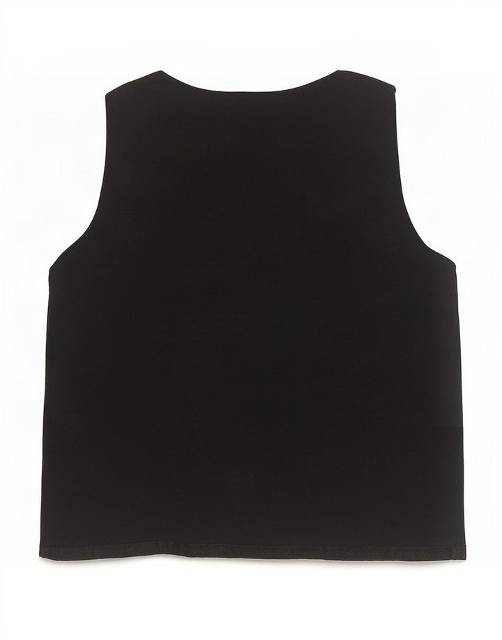 Marks & Spencer Damevest Top UK 12 Medium Black Viscose