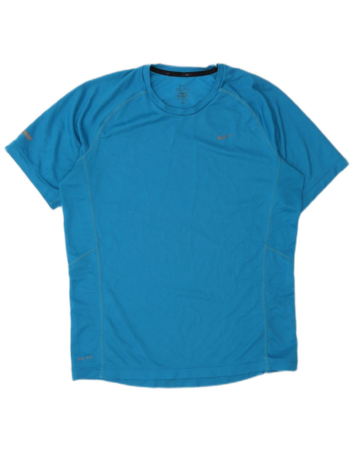 Nike herre Dri Fit T-shirt top mellemblå