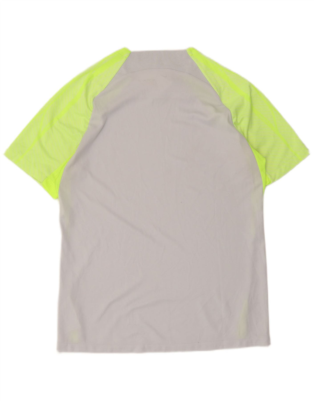 Nike Herre Dri Fit Slim T-Shirt Top Stor Grå Colourblock Polyester