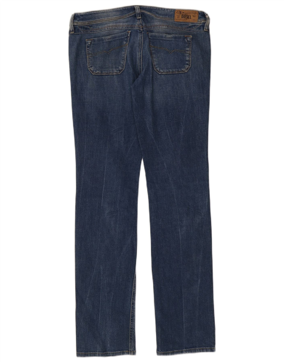 Diesel Dame Lowky Regular Slim Straight Jeans W29 L34 Blå Bomuld